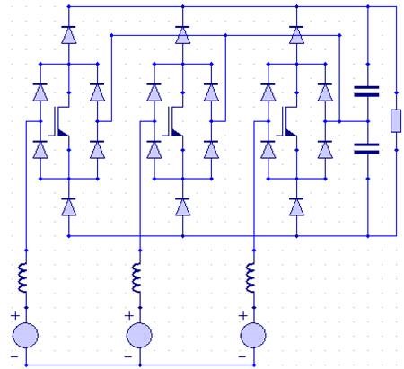 Fig. 2: Vienna Rectifier.